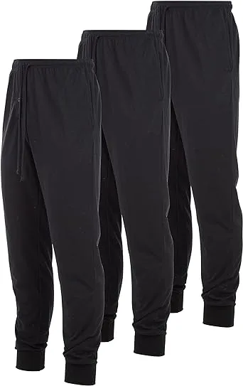 DARESAY Mens Lounge Pants with Pockets - Mens Pajama Pants - Lounge Pants Men, Up to 3XL Pack of 3