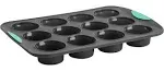 Trudeau Structure Silicone Muffin Pan, 12 Count