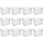 Sterilite 0.2 Gal. Convenient Mini Square Small Storage Organizing Crate in Clear (12-Pack) 12 x 16958612