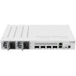 MikroTik CRS504-4XQ-IN Cloud Router Switch 650MHz 4xQSFP28 Compatible with 40G, 25G, 10G, and 1G Fiber Connections