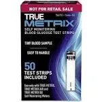 True Metrix Blood Glucose Test Strips 50 Count