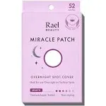 Rael Miracle Overnight Spot Cover - Thicker & Extra Adhesion, Hydrocolloid Patches, Stickers for Face, Absorbing Cover, 3 Sizes (52 Count)