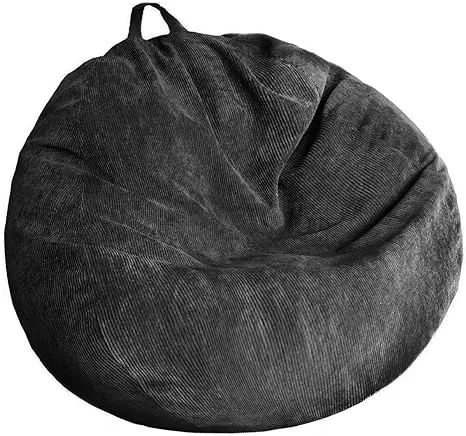 3 ft Bean Bag Chair Cover (No Filler) Black