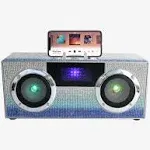 Blue Bling Mini Boombox