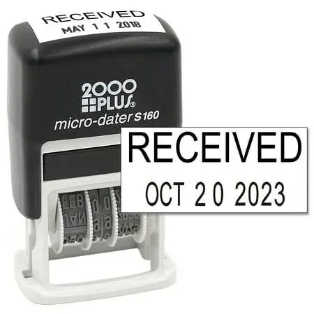 Cosco 2000 Plus Self-Inking Rubber Date Office Stamp