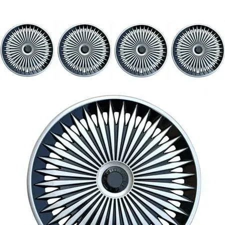 4PC Wheel Hub Covers fits R15 Rim, 15" Tire Hub Caps for Toyota Corolla Jetta