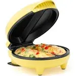 Holstein Housewares - Non-Stick Omelet & Frittata Maker, Metallic Red/Stainless Steel - Makes 2 Individual Portions Quick & Easy