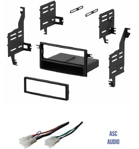 ASC Single DIN Car Stereo Install Dash Kit and Wire Harness for 2005-2010 Scion ...