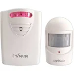 4vwin Wireless Home Security Driveway Alarm 1 Receiver and 1 PIR Motion Sensor Detector Infrared Alert System Kit