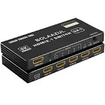 8K HDMI 2.1 Switch 120Hz 4K 5 in 1 Out, BolAAzuL 8K@60Hz HDMI 2.1 Splitter ...