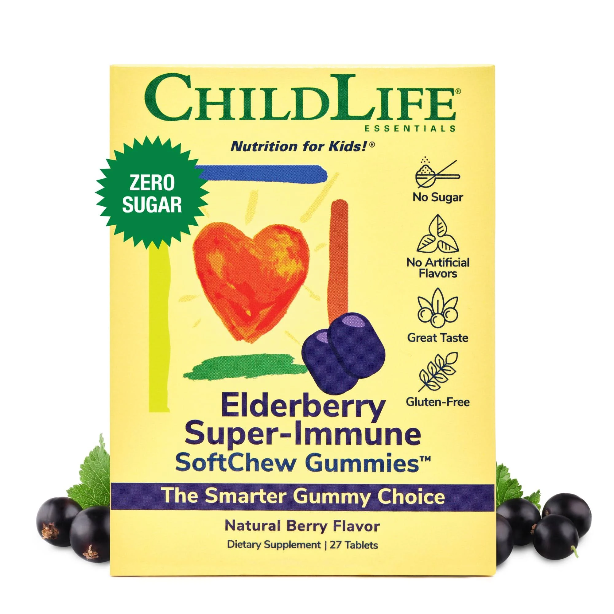 ChildLife Elderberry Super-Immune SoftChew Gummies 27 CT