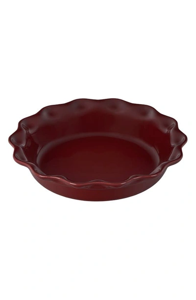 Shop Le Creuset 9-inch Heritage Stoneware Pie Dish In Rhone