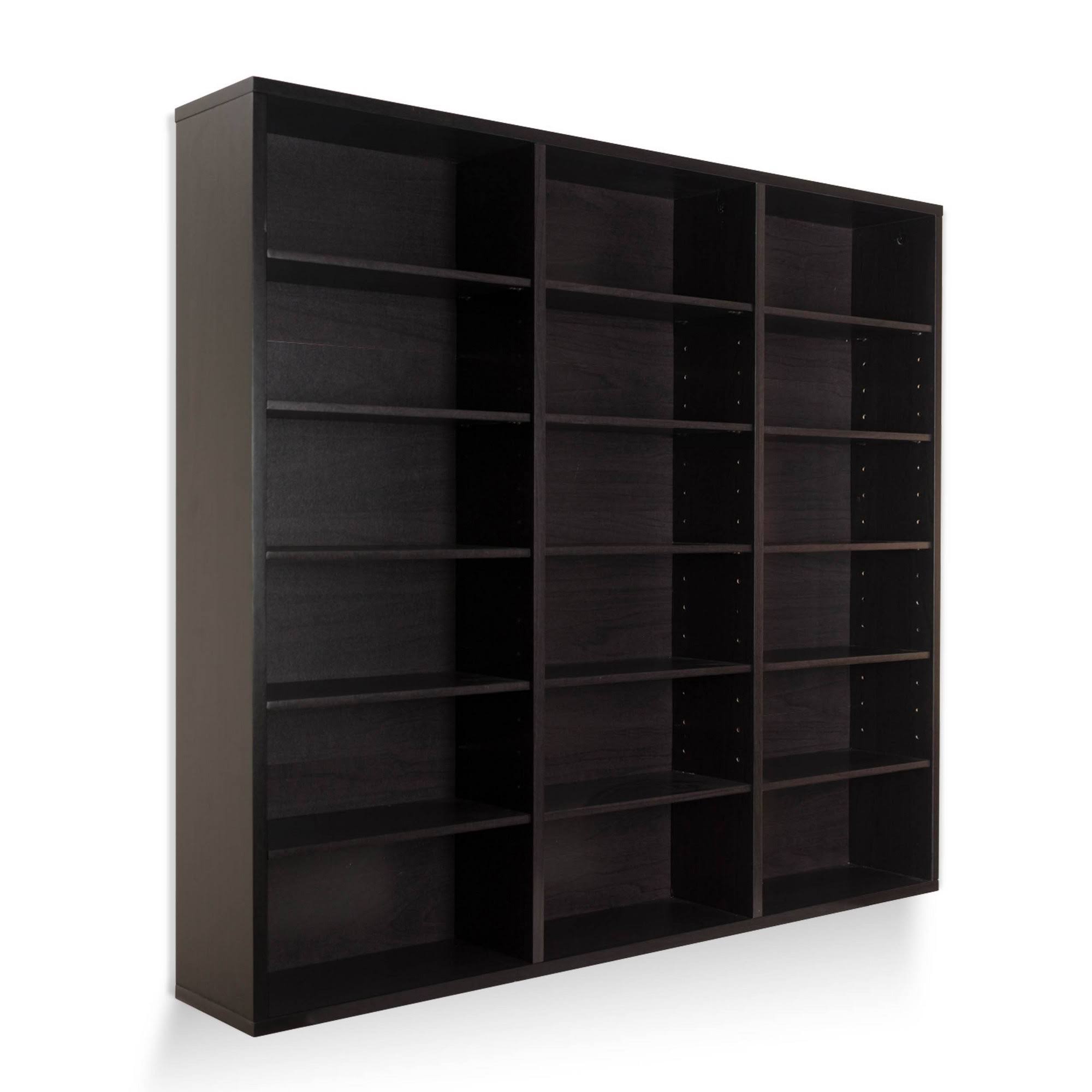 Atlantic Oskar 540 Wall Mounted Media Storage Cabinet Espresso