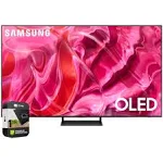 Samsung Qn55s90cafxza 55 inch OLED 4K Smart TV 2023 Bundle with 1 Yr CPS Enhanced Protection Pack