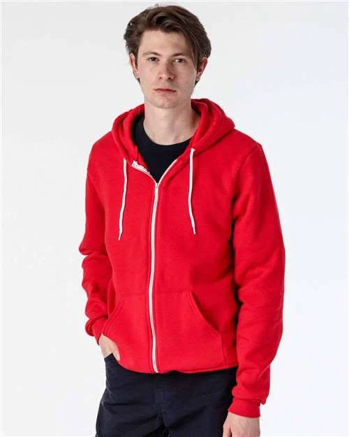 Los Angeles Apparel Men&#039;s USA-Made Flex Fleece Full-Zip Hooded Sweatshirt