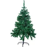 PVC Artificial Xmas Christmas Tree Unlit Multiple Colors Holiday Silver Tinsel