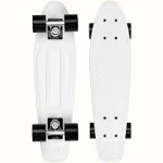 Retrospec Quip Mini Cruiser Skateboard 22.5" Classic Retro Plastic Cruiser Complete Skateboard with ABEC 7 Bearings and PU Wheels Compact Board w/Grippy, Molded Waffle Deck