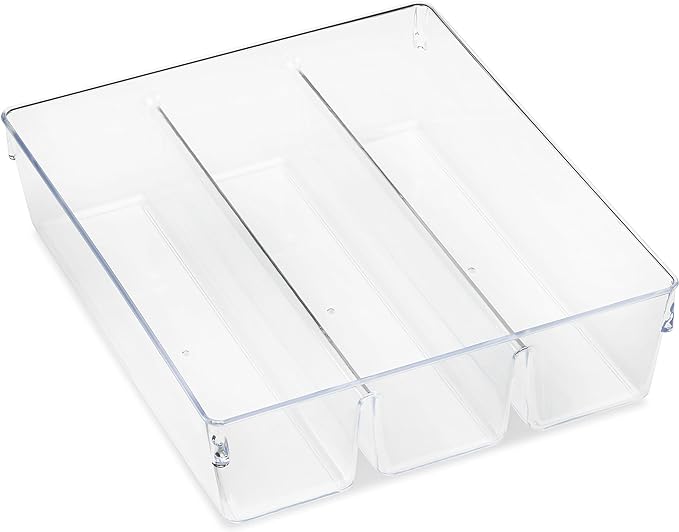 Whitmor 6789-7095 Clear 3-SECTION DRAWER ORGANIZER 