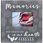 Malden International Designs 2 Up 4x6 Memories Sentiment Book Bound Gray Printed Paper Photo Album With Memo Writing Space