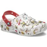 Crocs Toddler Peanuts Classic Clog - White/Multi