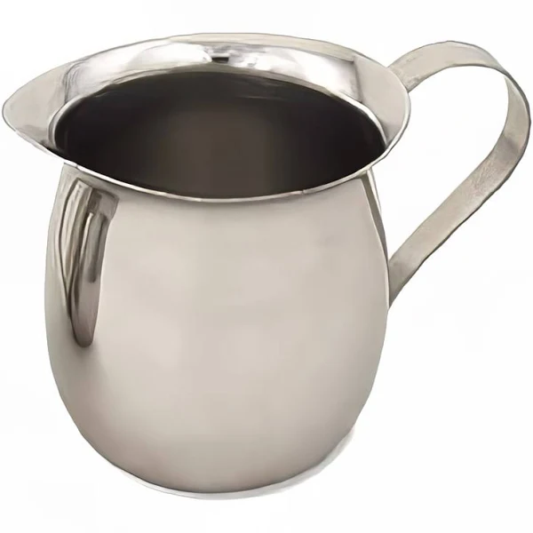 Browne 8 oz Stainless Steel Bell Shaped Creamer