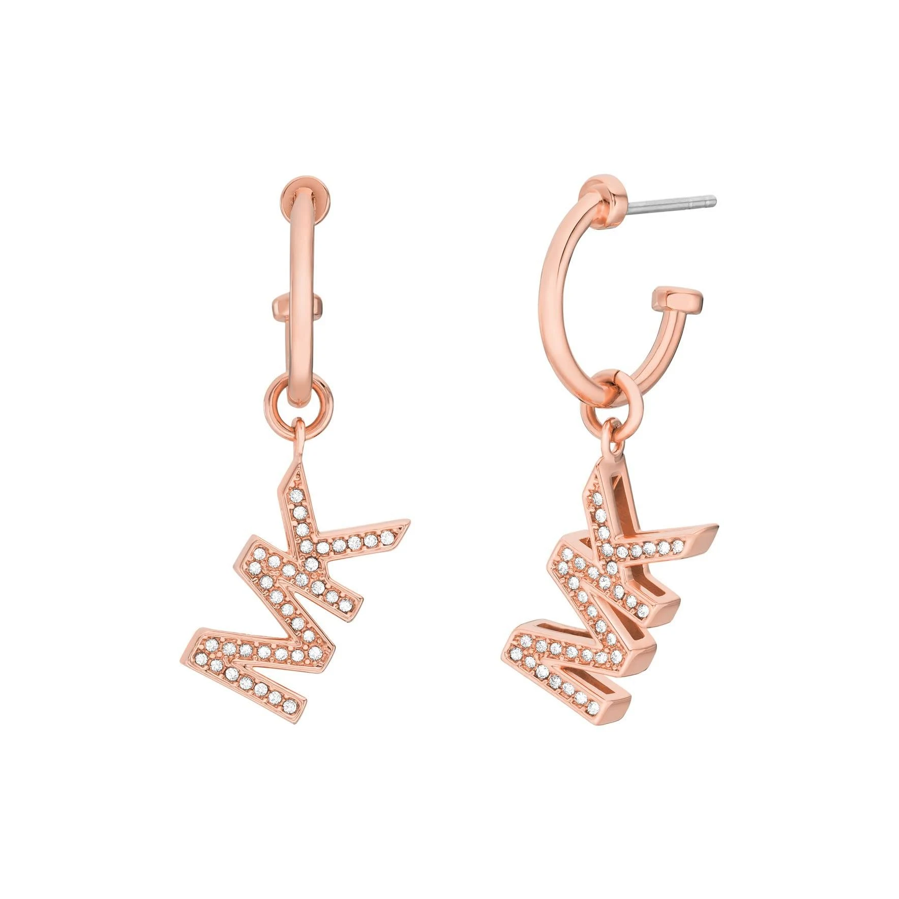 Michael Kors Women's Rose Gold-Tone Brass Drop Earrings (Model: MKJ8008791)