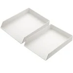 Mr. Pen- Letter Tray Desk Organizer, Plastic, 2 Pack, White File Organizer for Desk, Paper Organizer for Desk, Paper Holder for Desk, White Desk Organizer, Paper Tray Organizer, Office Desk Organizers