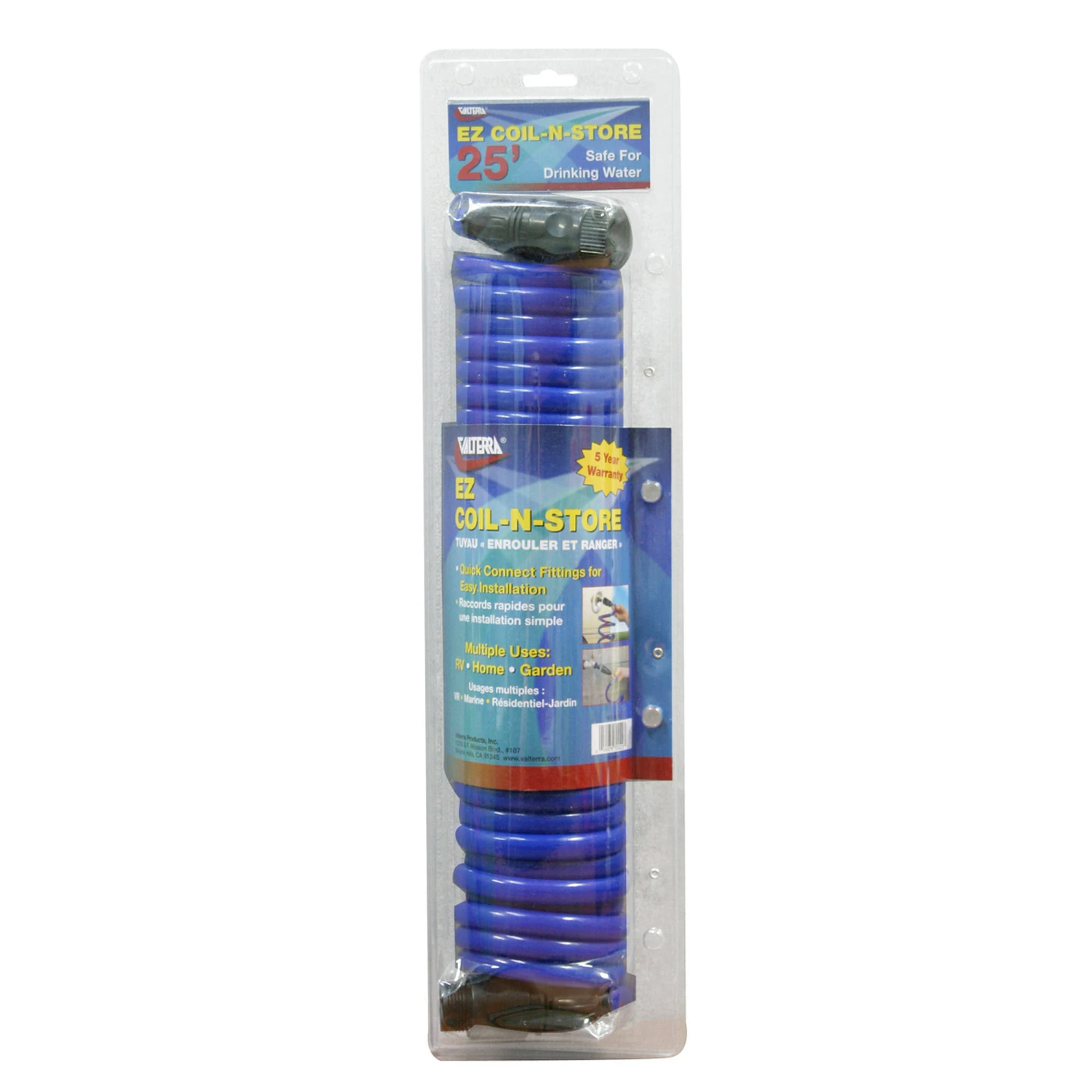 Valterra W01-0022 EZ Coil-N-Store Drinking Water Hose