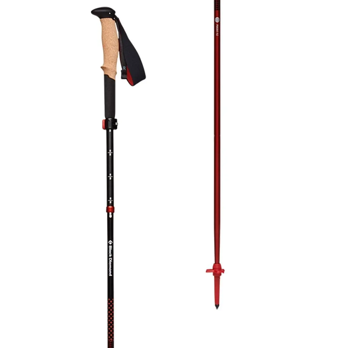 Black Diamond Pursuit FLZ Trekking Poles - Black/Octane