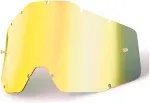 100% Accuri/Racecraft/Strata Replacement Lens - Gold Mirror