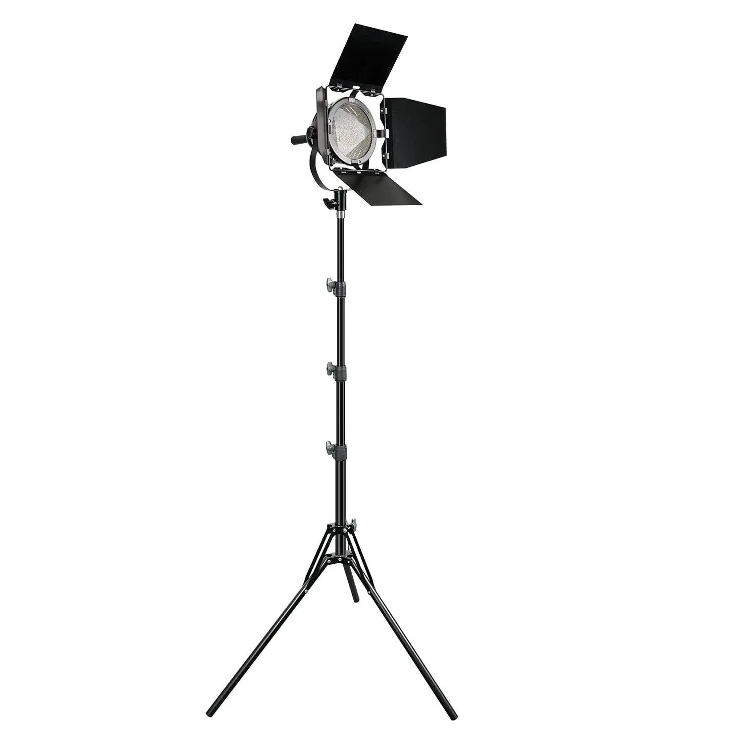 Julius Studio LED Continuous Output Light with Barndoor, 75 LED Beads, 5700K, 4500 Lumen Premium Barn Door Energy Saving Light with Tripod Stand, Photo Video Studio, PROMO12_AM1