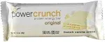 Power Crunch Barras de oblea de proteínas, bocadillos ricos en proteínas con delicioso sabor, crema de vainilla francesa, 1.4 onzas (12 unidades)