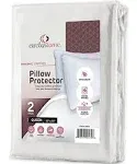 Right Choice Bedding Cotton Zippered Pillow Protector (Set of 2); Queen