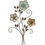 Distressed Chic Metal Flower Wall Decor By Homeroots