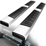 YITAMOTOR 6 inches Running Boards Compatible with 2015-2024 Ford F150 SuperCrew Cab, 2017-2024 Ford F250 F350 F450 F550 Super Duty Crew Cab Silver Side Step Nerf Bars