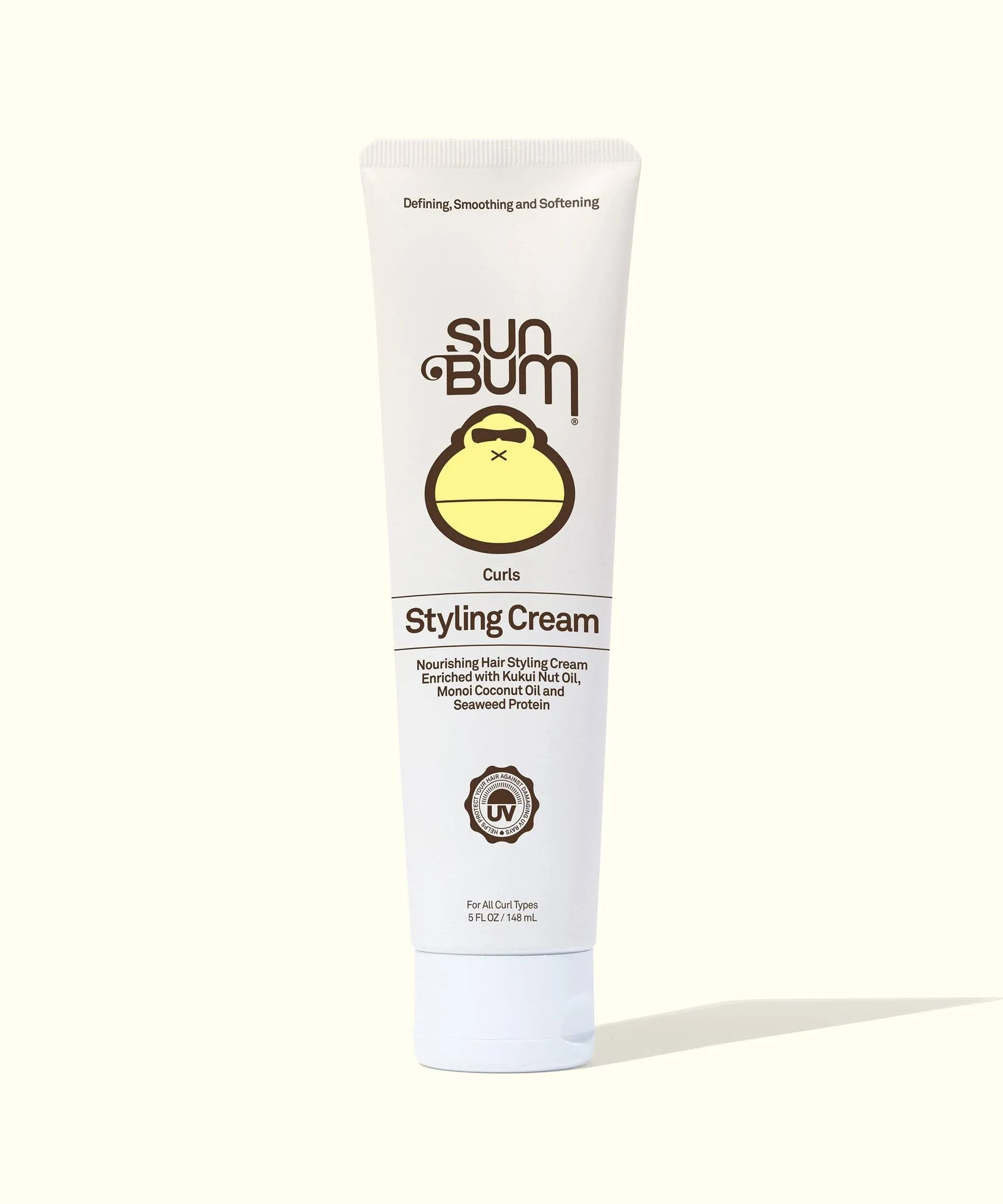 SunBum Curls &amp; Waves, Nourishing Hair Cream, Vegan &amp; Cruelty Free, 5 oz, NEW