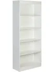 OneSpace Essential 5-Tier Book Shelf - White