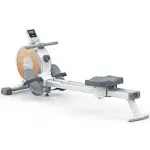 MERACH Magnetic Rowing Machine Quiet 16 Levels of Resistance Bluetooth White Rower for Home Q1S