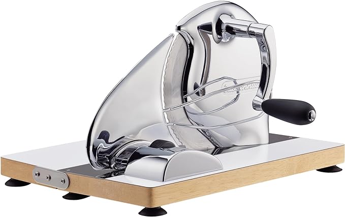 Zassenhaus 072082 Brotschneidemaschine Classic Bread Slicer, Stainless Steel, Cream