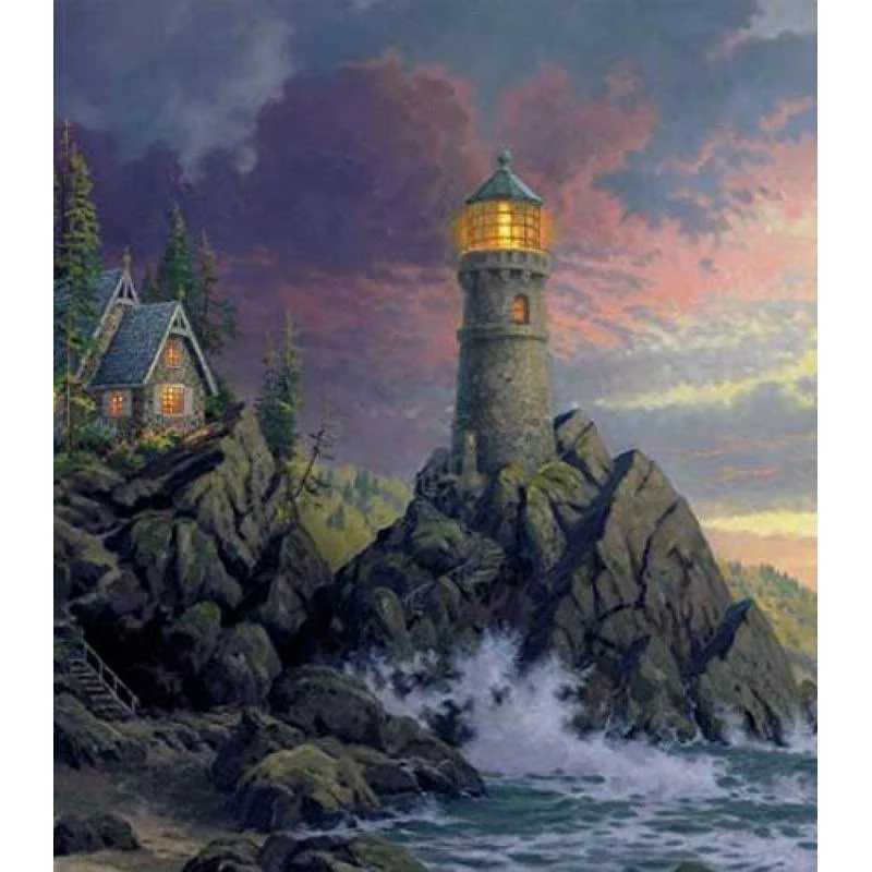 Ceaco - Thomas Kinkade - Inspirations Collection - Rock Salvation - 300 Piece Jigsaw Puzzle