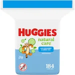 Huggies Natural Care Wipes, with Cucumber & Green Tea, Refreshing - 184 wipes