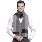 Men&#039;s Winter Cashmere Feel Australian Merino Wool Soft Warm Knitted Scarf