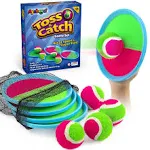 Ayeboovi Toss and Catch Game Outdoor Toys for Kids Yard Beach Camping Toys Boys Ages 3 4 5 6 7 8 9 10 Year Olds Gifts 2 Paddles