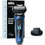 Braun Series 6 Wet/Dry Electric Shaver - Blue