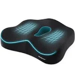 Memory Foam Seat Chair Cushion for Relieves Back Sciatica Pain Tailbone Pain ...