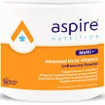 Aspire Nutrition Multi+ Multi-Vitamin Powder (Unflavored) Containing Professional-Strength and Premium Vitamins, Minerals, and Nutrients