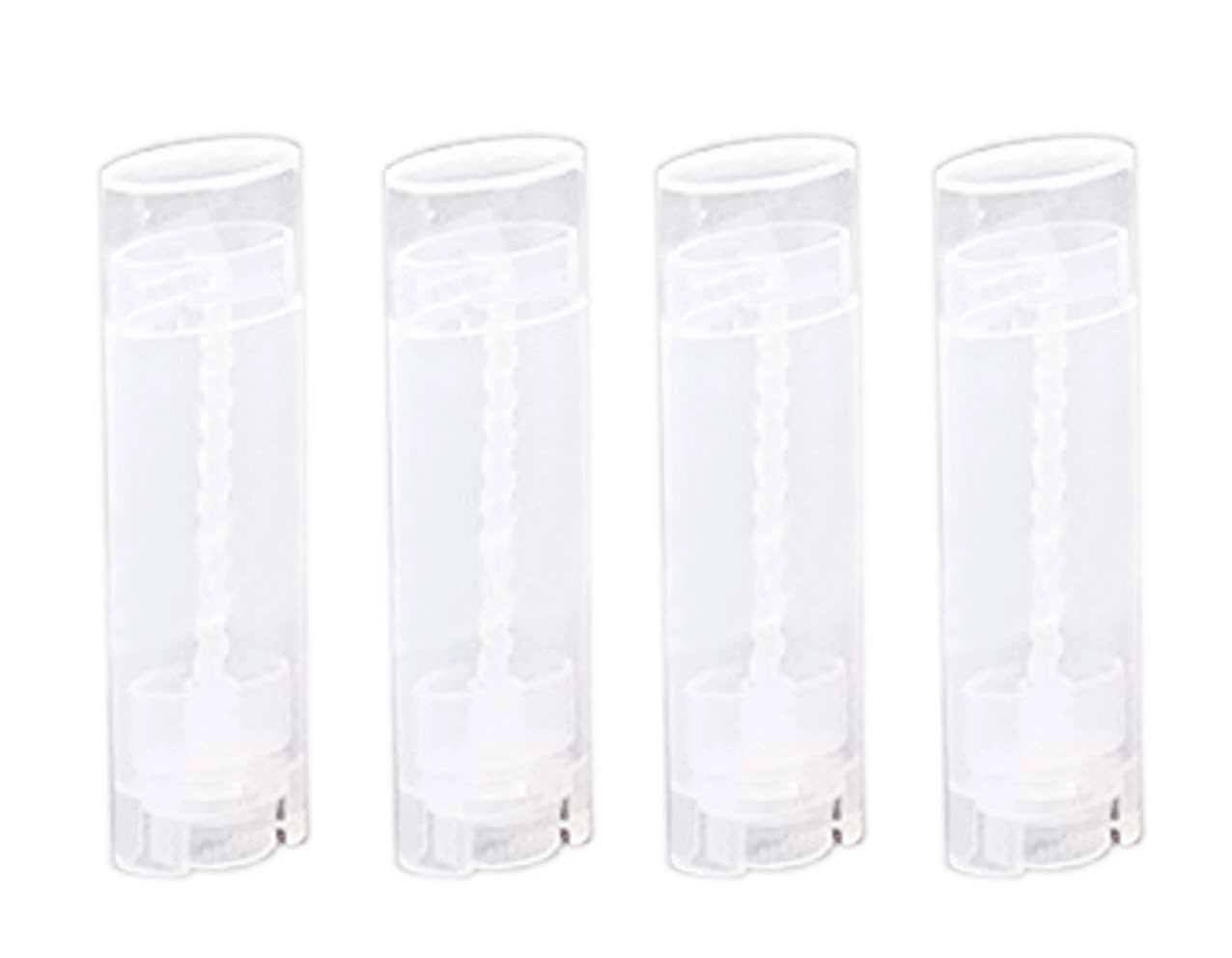 CTKcom 100 Pcs Oval Lip Balm Tubes with Lids