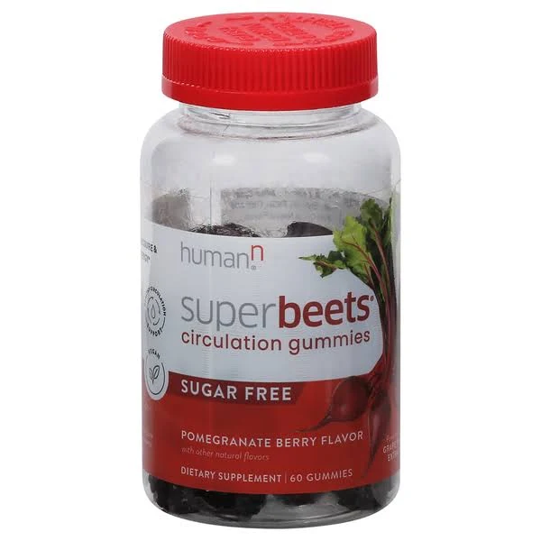 humanN SuperBeets Sugar-Free Nitric Oxide Circulation Gummies - Blood Pressure S