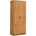 Sauder Select Storage Cabinet, Pantry Cabinet Kitchen Storage with Adjustable Shelves, Bathroom Storage Cabinet, in Highland Oak