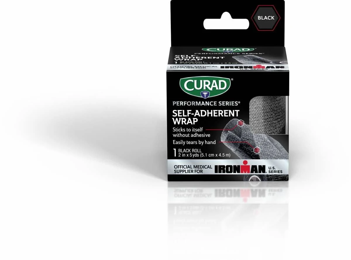 Curad Black Self-Adherent Wrap Rolls - 5 yd